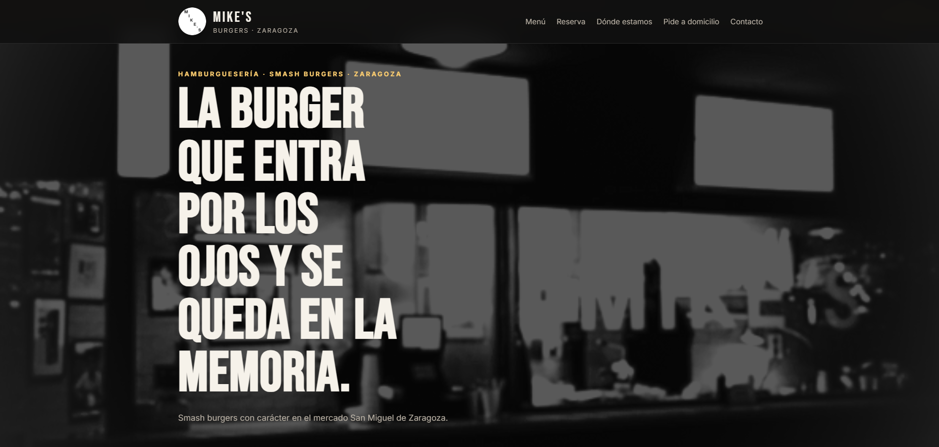 Web para hamburguesería
